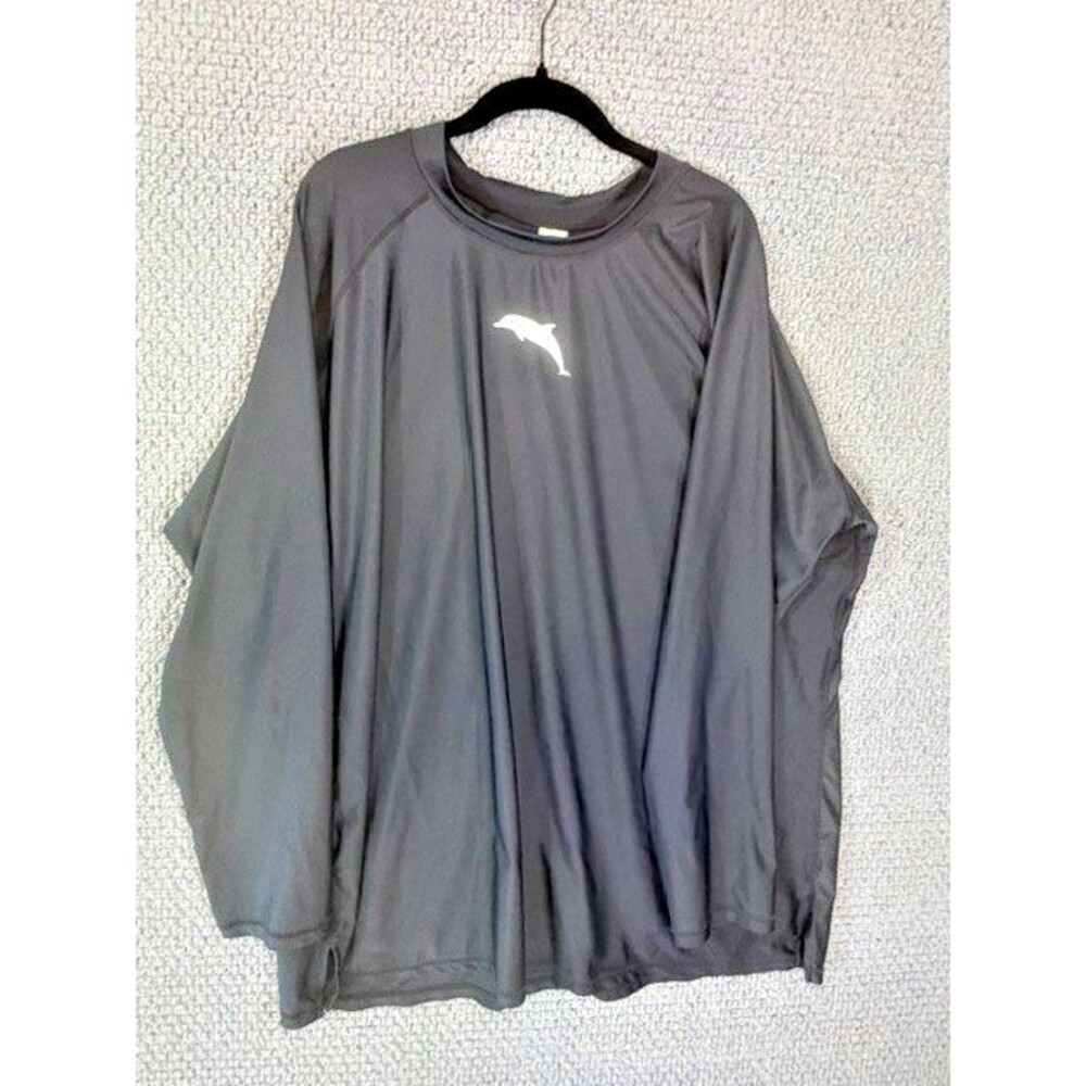 Halcurt Women's Plus Size Long Sleeve Rashguard Loose Fit UPF 50 Swim Shirt 4X